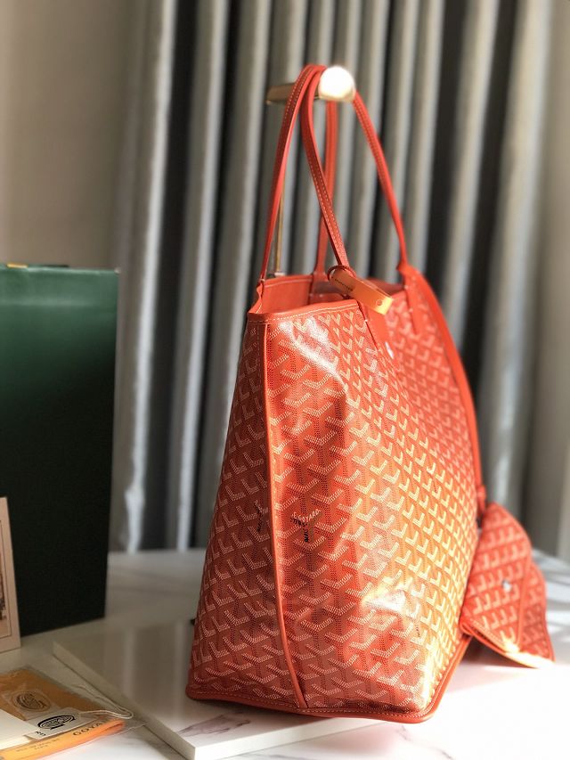 Goyard original calfskin&canvas reversible anjou GM bag GY0088 orange