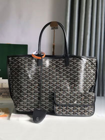 Goyard original calfskin&canvas reversible anjou PM bag GY0087 black