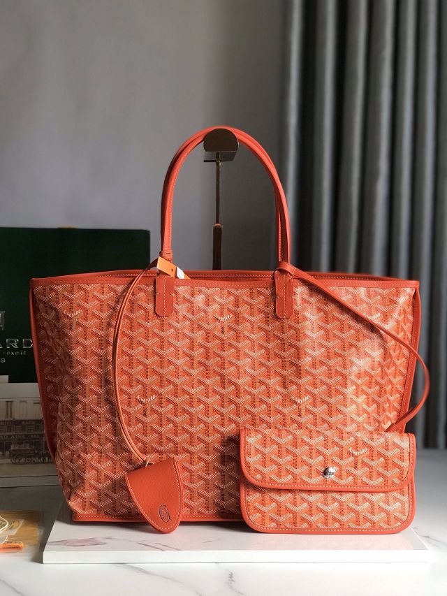 Goyard original calfskin&canvas reversible anjou PM bag GY0087 orange