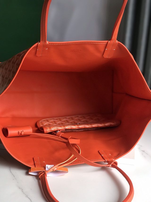 Goyard original calfskin&canvas reversible anjou PM bag GY0087 orange