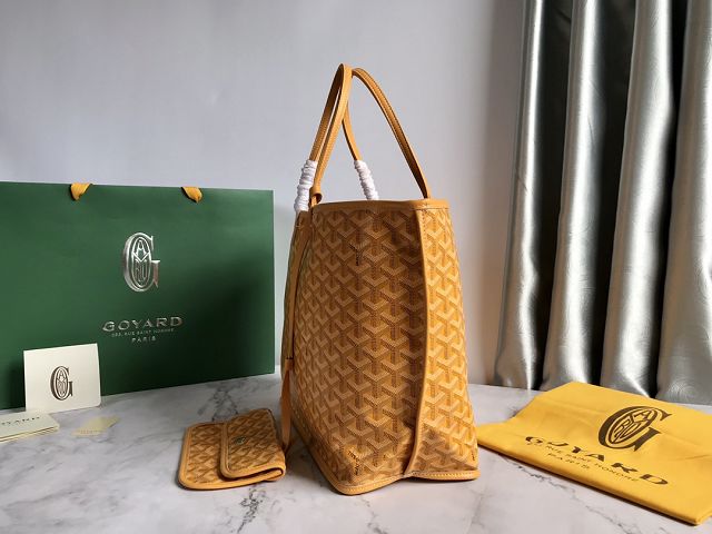 Goyard original calfskin&canvas reversible anjou PM bag GY0087 yellow