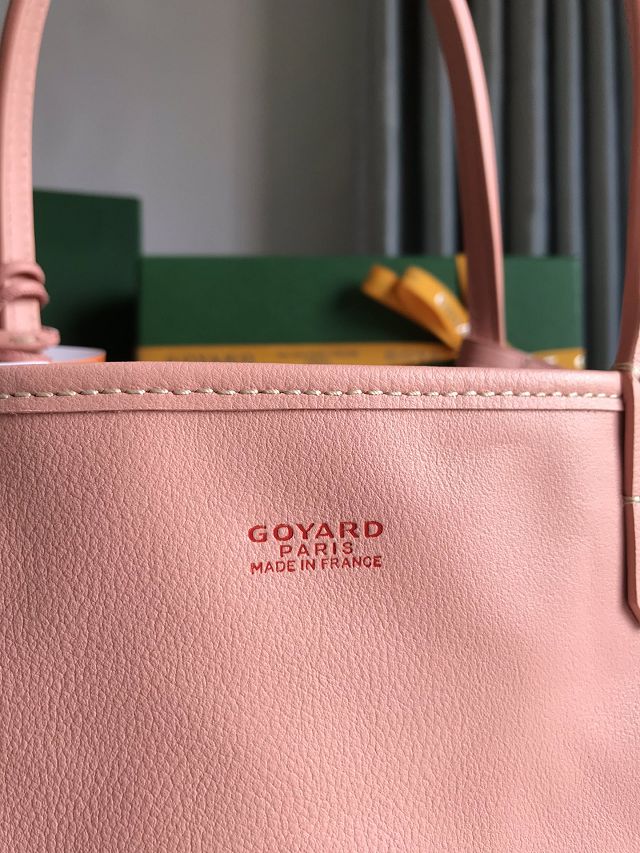 Goyard original calfskin&canvas reversible anjou mini bag GY0086 pink