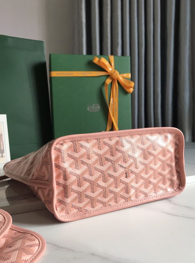 Goyard original calfskin&canvas reversible anjou mini bag GY0086 pink