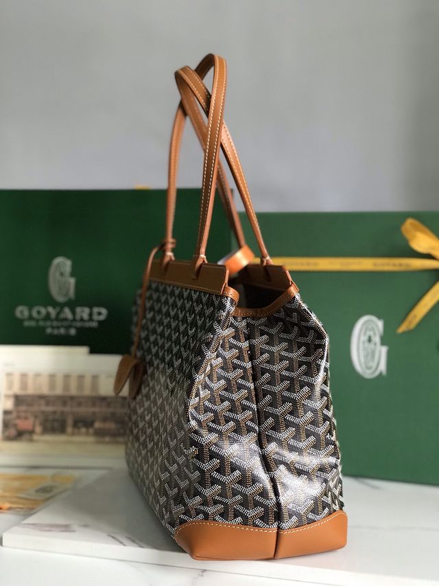 Goyard original canvas bellechasse biaude PM bag GY0091 black&brown