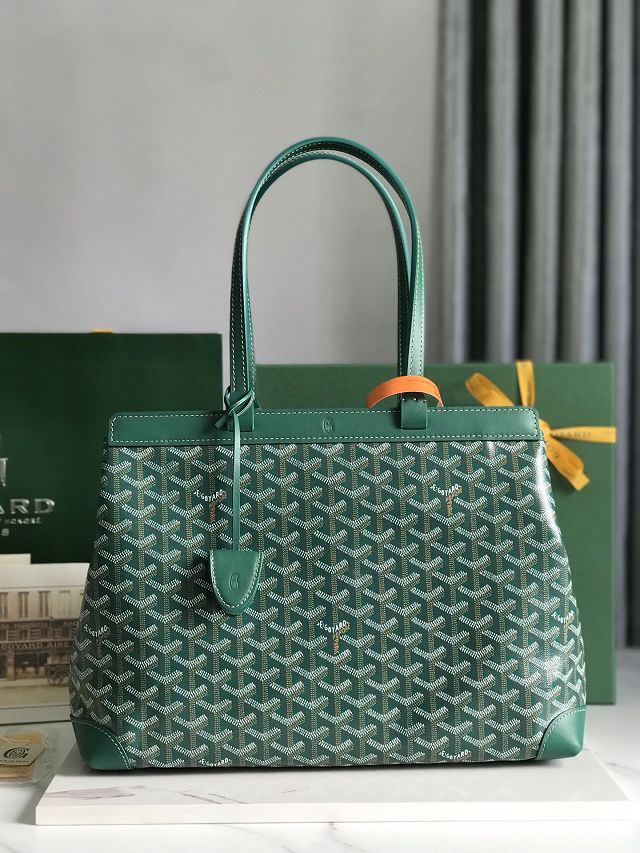 Goyard original canvas bellechasse biaude PM bag GY0091 green