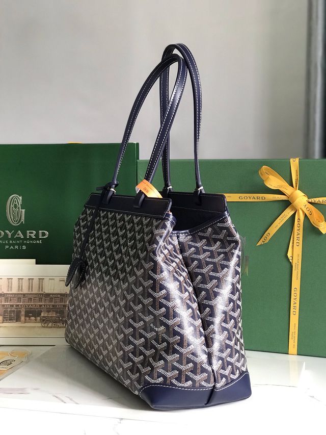 Goyard original canvas bellechasse biaude PM bag GY0091 navy blue