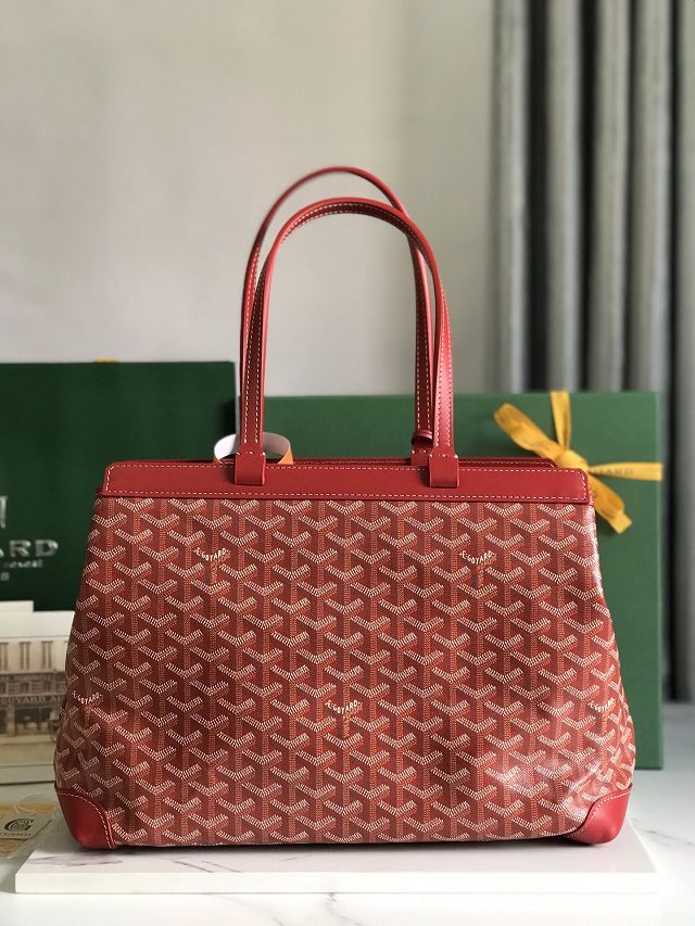 Goyard original canvas bellechasse biaude PM bag GY0091 red