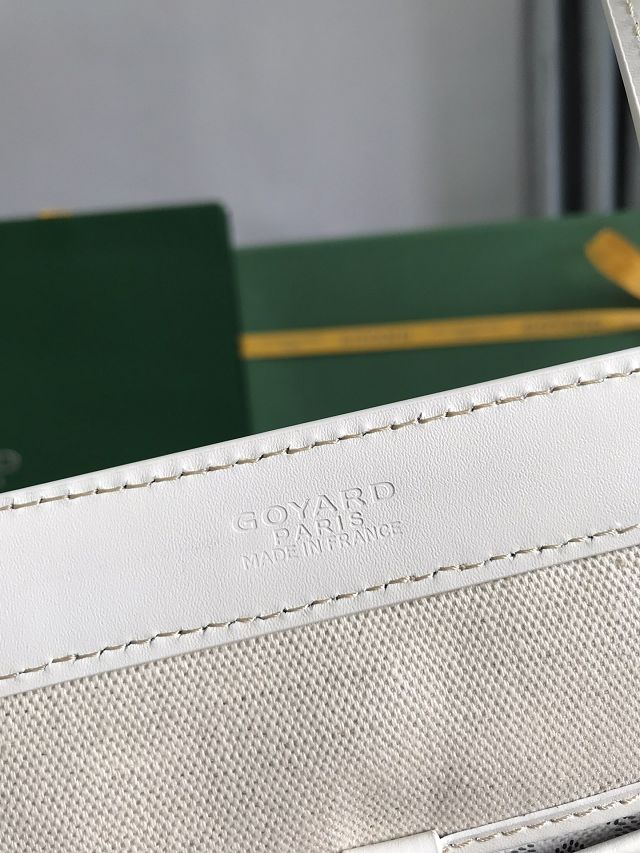 Goyard original canvas bellechasse biaude PM bag GY0091 white