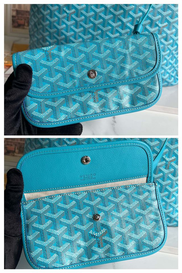 Goyard original canvas boheme hobo bag GY0094 sky blue