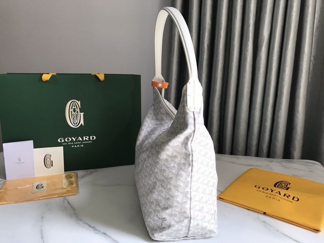 Goyard original canvas boheme hobo bag GY0094 white