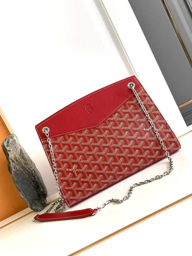 Goyard original canvas rouette structure PM bag GY0092 red