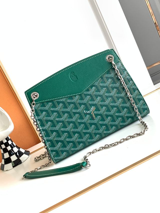 Goyard original canvas rouette structure mini bag GY0093 green