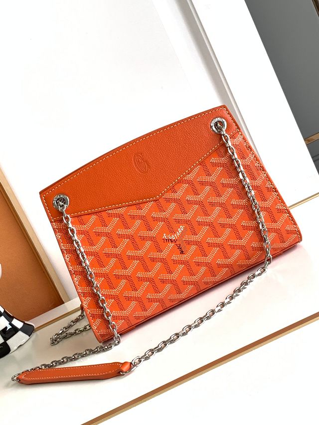 Goyard original canvas rouette structure mini bag GY0093 orange