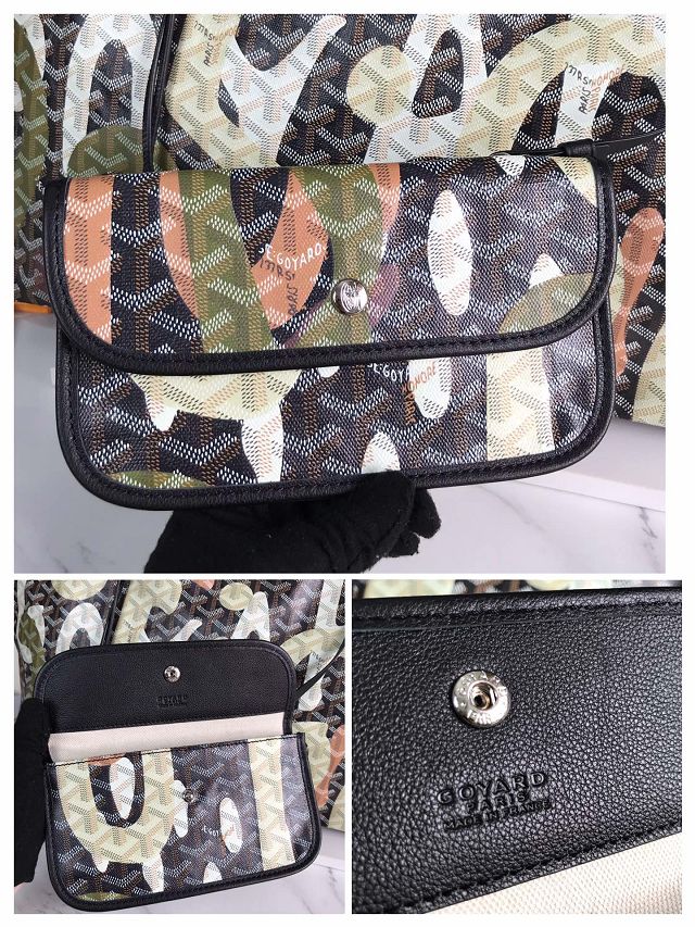 Goyard original canvas saint louis GM bag GY0090 black&green