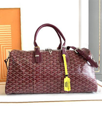 Goyard original canvas boston 45 bag GY0096 burgundy