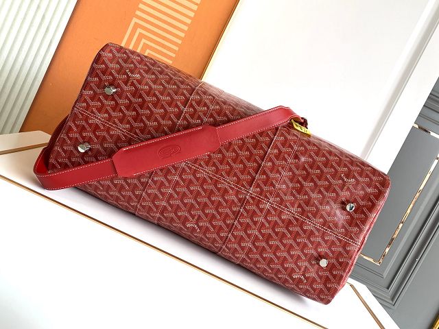 Goyard original canvas boston 45 bag GY0096 red