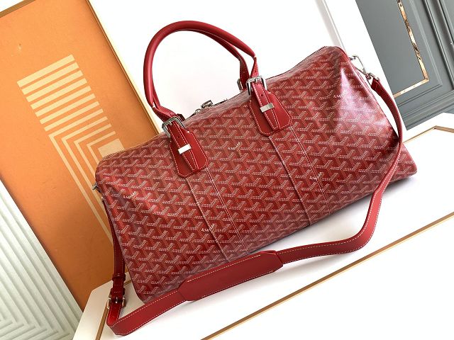 Goyard original canvas boston 45 bag GY0096 red