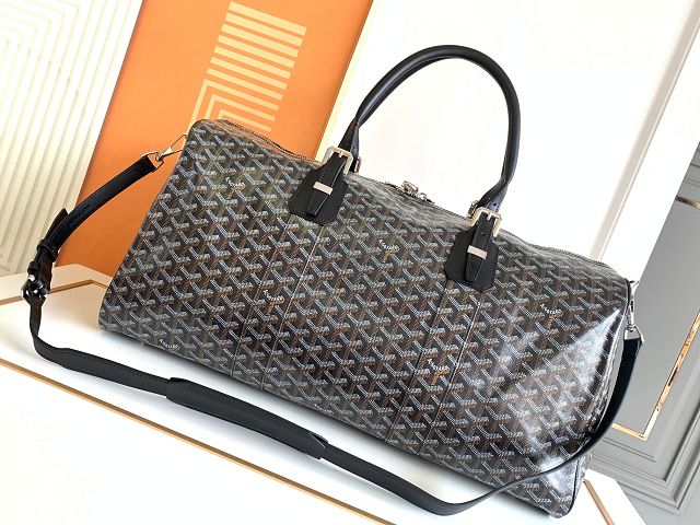 Goyard original canvas boston 50 bag GY0097 black