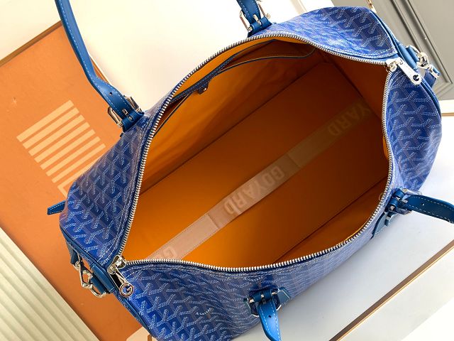 Goyard original canvas boston 50 bag GY0097 blue