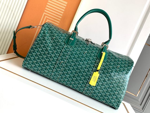 Goyard original canvas boston 50 bag GY0097 green