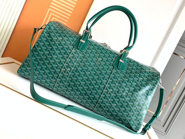 Goyard original canvas boston 50 bag GY0097 green