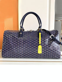 Goyard original canvas boston 50 bag GY0097 navy blue