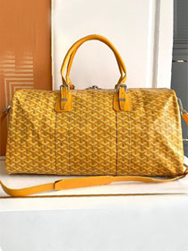 Goyard original canvas boston 50 bag GY0097 yellow