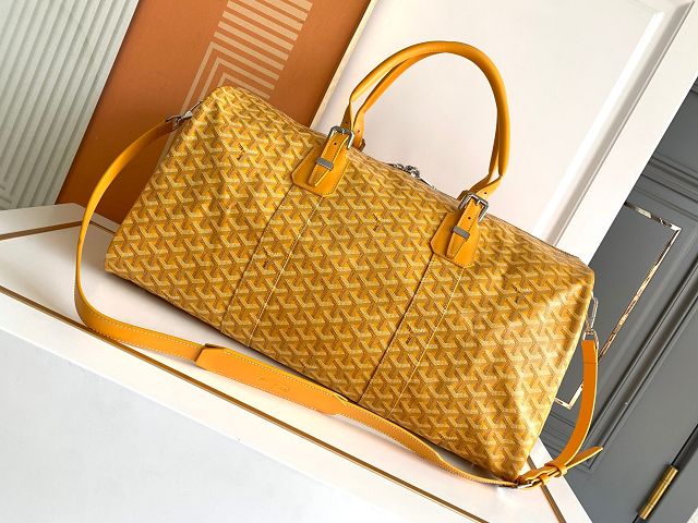 Goyard original canvas boston 50 bag GY0097 yellow