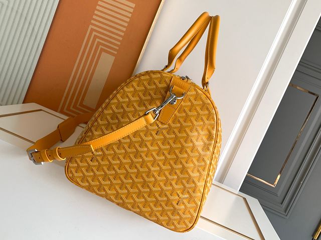 Goyard original canvas boston 50 bag GY0097 yellow