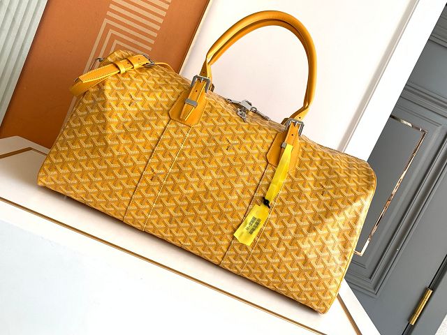 Goyard original canvas boston 50 bag GY0097 yellow