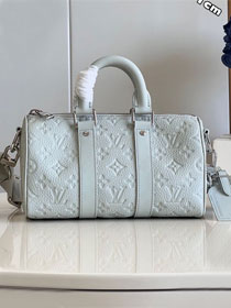 Louis vuitton original calfskin keepall 25 M23163 grey