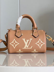 Louis vuitton original calfskin nano speedy M81456 arizona beige