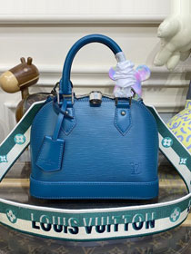 Louis vuitton original epi leather alma BB M22213 blue