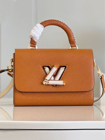 Louis vuitton original epi leather twist mm handbag M22236 caramel