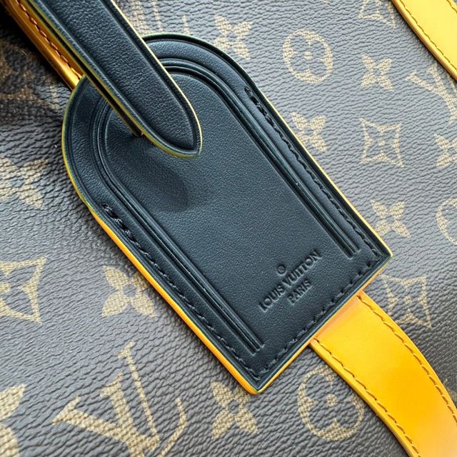 Louis vuitton original monogram canvas keepall 50 M46704 yellow