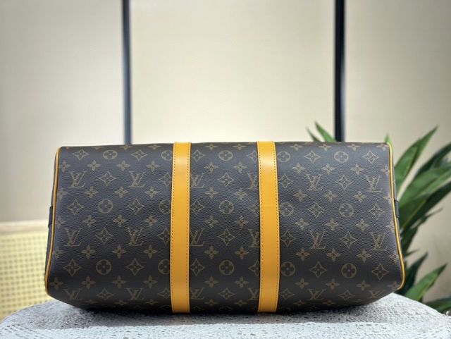 Louis vuitton original monogram canvas keepall 50 M46704 yellow