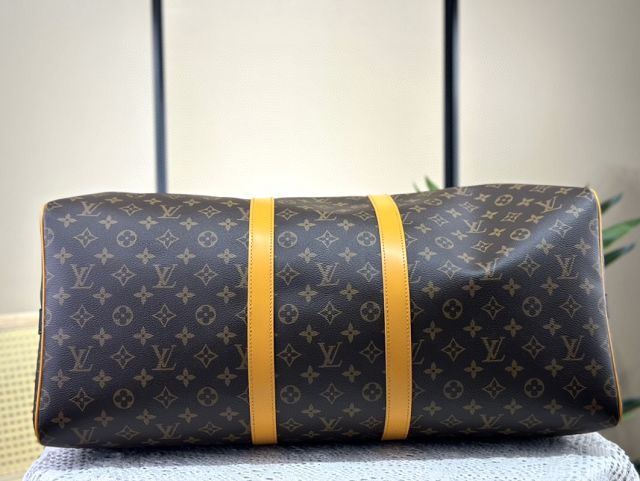 Louis vuitton original monogram canvas keepall 55 M46702 yellow