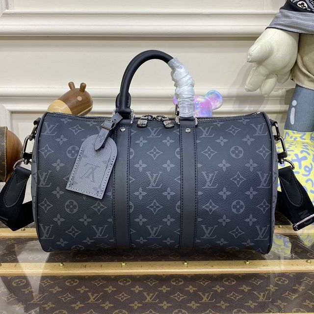 Louis vuitton original monogram eclipse keepall 35 M46655 