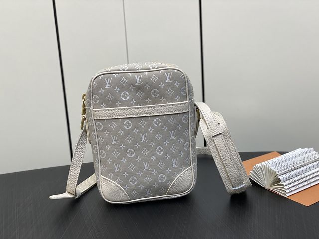 Louis vuitton original denim messenger bag M45266 white