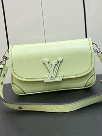 Louis vuitton original epi leather buci crossbody bag M22960 light green