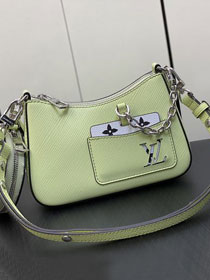 Louis vuitton original epi leather marellini bag M22651 light green