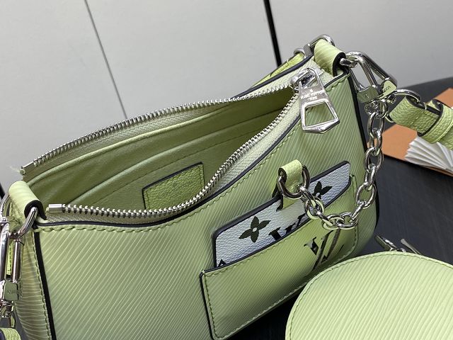 Louis vuitton original epi leather marellini bag M22651 light green