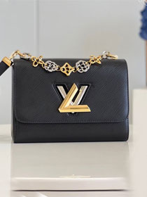 Louis vuitton original epi leather twist mm M22773 black