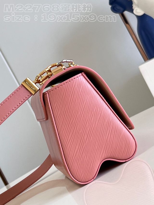 Louis vuitton original epi leather twist pm M23074 pink