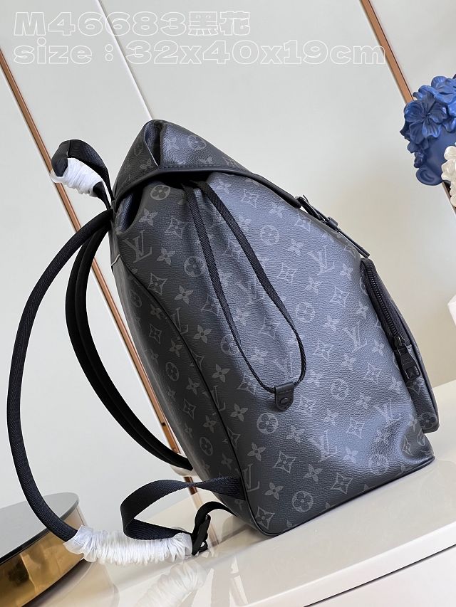 Louis vuitton original monogram eclipse montsouris backpack M46683