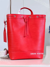 Louis vuitton original epi leather maxi noe sling M23117 red