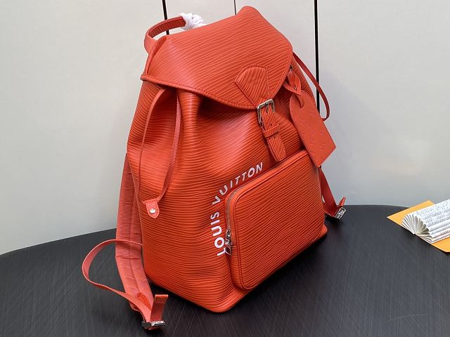 Louis vuitton original epi leather montsouris backpack M23099 red