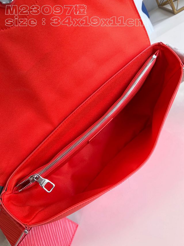 Louis vuitton original epi leather montsouris messenger bag M23097 red