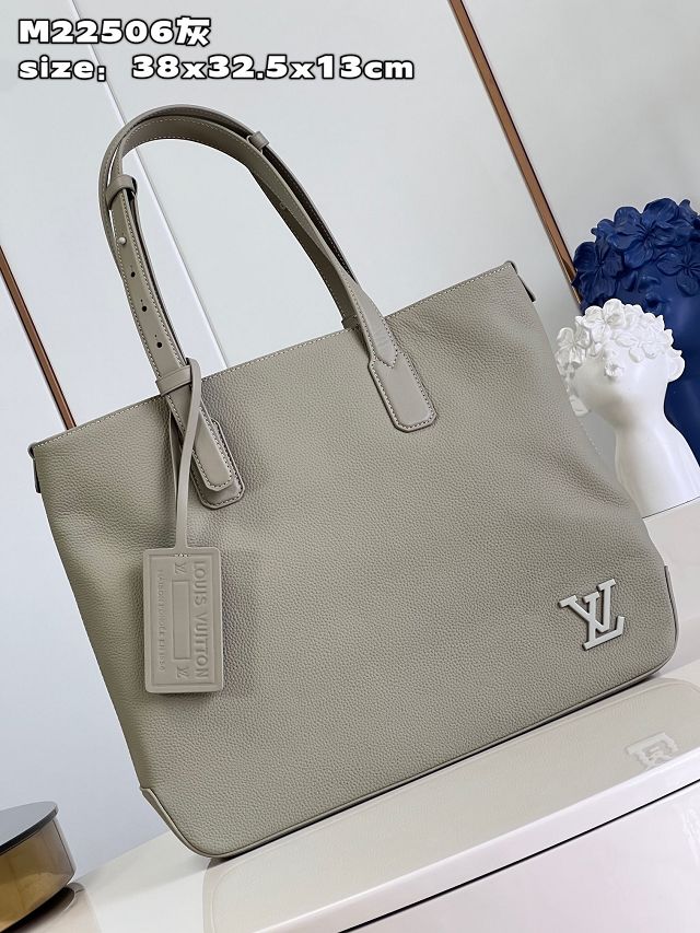 Louis vuitton original calfskin aerogram takeoff tote M22506 grey