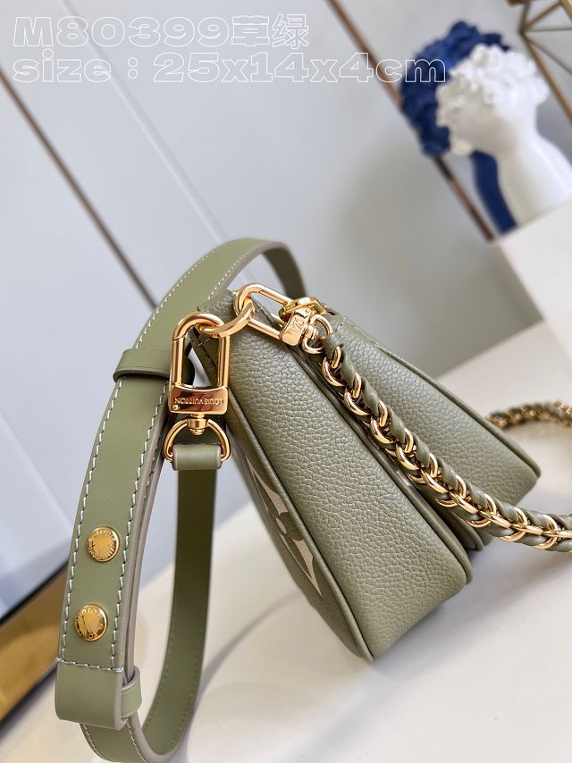 Louis vuitton original calfskin multi pochette M80399 khaki